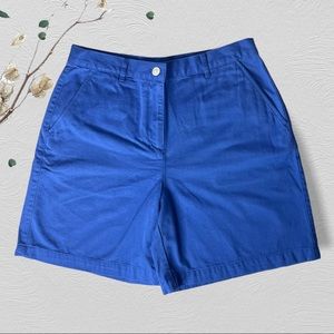 Lauren Ralph Lauren Women’s Blue High Waisted Walking Shorts Size 10 Mom Shorts
